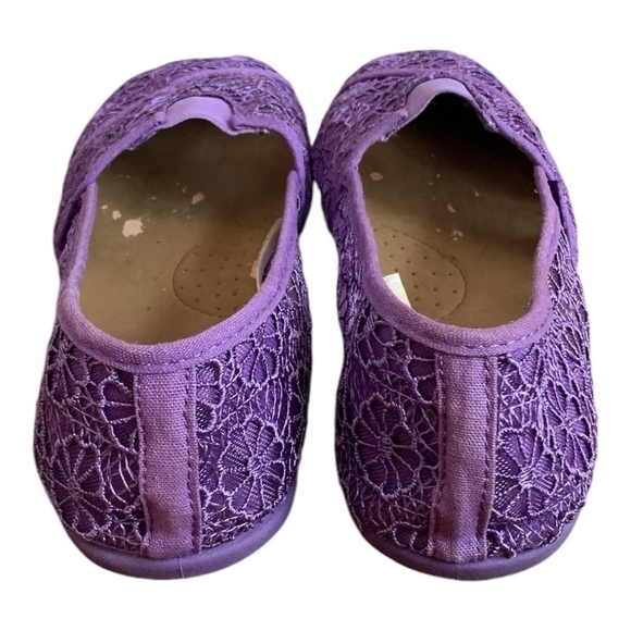 BONGO Purple Lace Ballet Loafers Women’s Slip-On Flats Shoes Size 10 - Picture 7 of 9